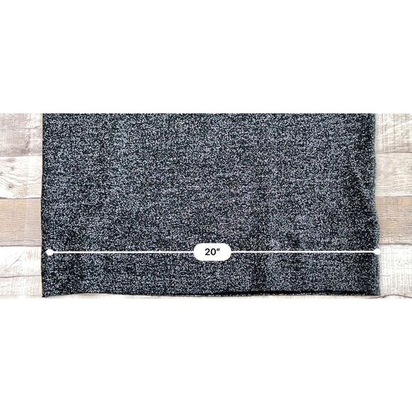 NWT H&M Crew Neck Black Sparkle Metallic Sweater Dress sz MEDIUM - Picture 8 of 11